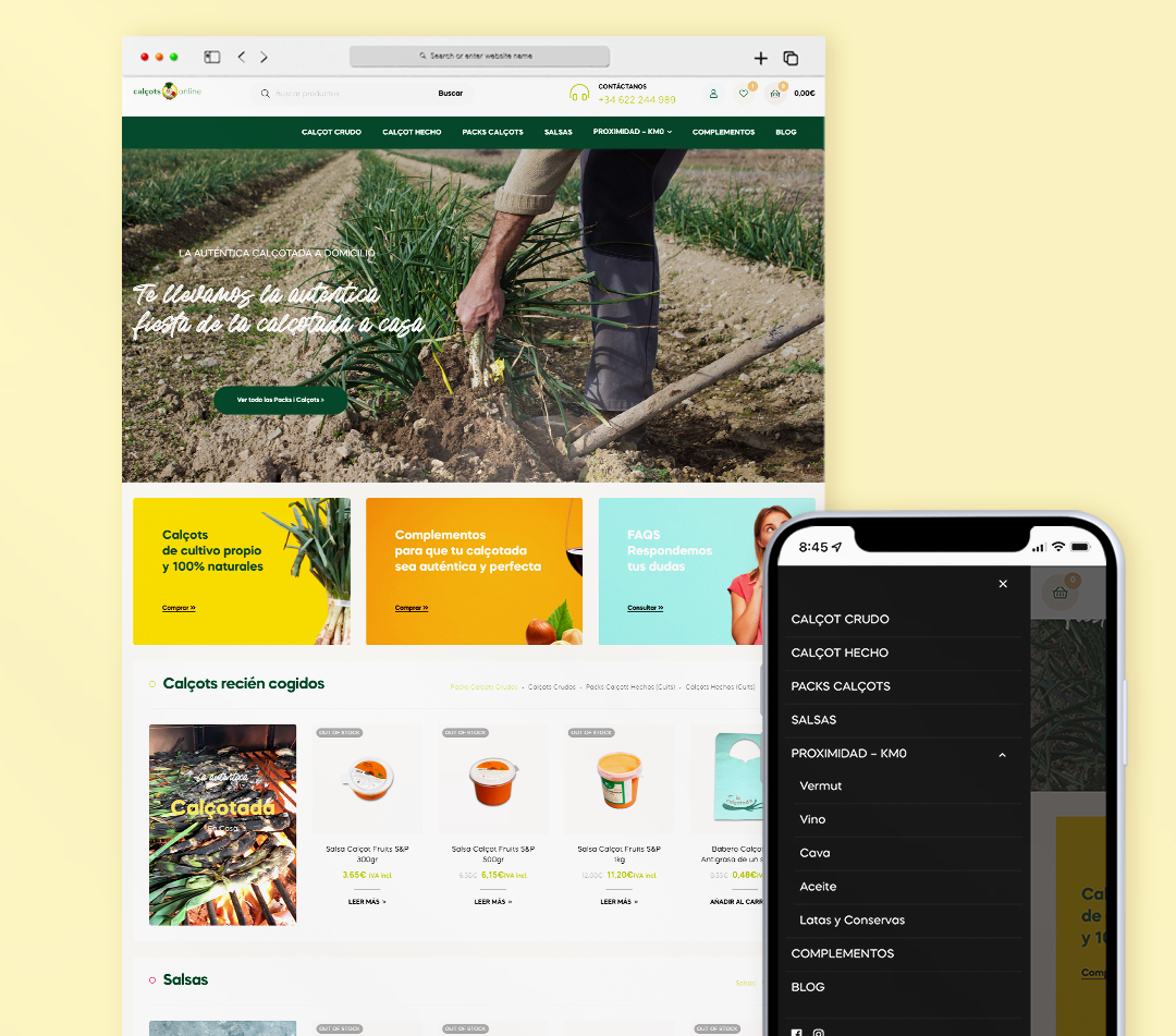 Ecommerce Calçots Online